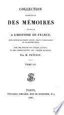 Collection compléte des mémoires relatifs à l'histoire de France