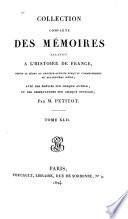 Collection compléte des mémoires relatifs à l'histoire de France
