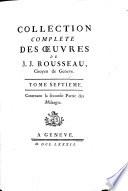 Collection Complete Des Oeuvres De J. J. Rousseau, Citoyen de Geneve