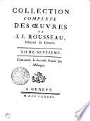 COLLECTION COMPLETE DES OEUVRES DE J.J. ROUSSEAU, Citoyen de Geneve