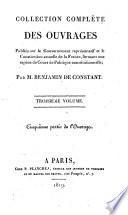 Collection complète des ouvrages: (1819. 264 p.)
