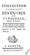 Collection complete des œuvres de J.J. Rousseau