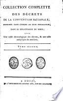 Collection complette des décrets de la convention nationale, imprimés dans l'ordre de leur publication, dans le département du Nord