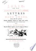 Collection complette des oeuvres de J.J. Rousseau: Julie, ou La nouvelle Héloïse