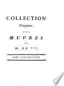 Collection complette des oeuvres de M. de Voltaire