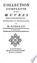 Collection complette des oeuvres philosophiques, littéraires et dramatiques
