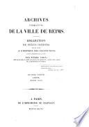 Collection de documents inédits sur l'histoire de France