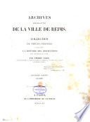 Collection de documents inédits sur l'histoire de France