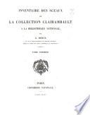 Collection de documents inédits sur l'histoire de France