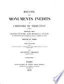 Collection de documents inédits sur l'histoire de France
