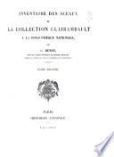 Collection de documents inédits sur l'histoire de France