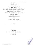 Collection de documents inédits sur l'histoire de France