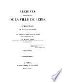 Collection de documents inédits sur l'histoire de France