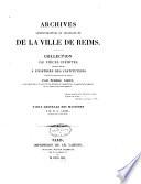 Collection de documents inédits sur l'histoire de France