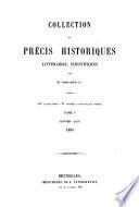 Collection de précis historiques, littéraires, scientifiques