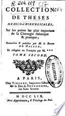 Collection de theses medico-chirurgicales