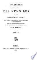 Collection des memoires relatifs a l'histoire de France