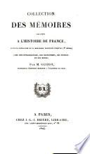 Collection des mémoires relatifs à l'histoire de France