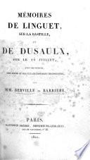 Collection des mémoires rélatifs à la Révolution Française. [Edited by St.-A. Berville and J. F. Barrière. With plates.]