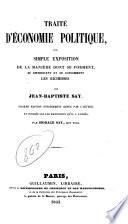Collection des principaux économistes