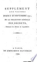 Collection générale des décrets rendus par l'Assemblée Nationale