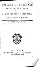 Collection générale des décrets rendus par la Convention Nationale
