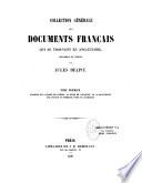 Collection générale des documents français qui se trouvent en Angleterre