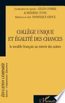Collège unique et égalité des chances