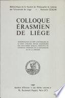 Colloque érasmien de Liège