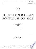 Colloque sur le riz