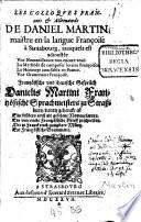 Colloques François et Allemands ...