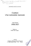 Combats d'un nationaliste marocain: 1930-1937