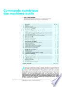 Commande Numerique des Machines-outils
