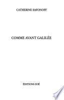 Comme avant Galilée
