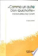Comme un autre Don Quichotte