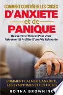 Comment Contrôler Les Crises D'Anxiété et de Panique