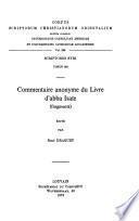 Commentaire anonyme du livre d'abba Isaīe (fragments).
