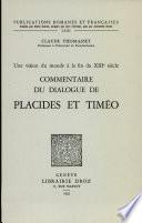 Commentaire du dialogue de Placides et Timéo