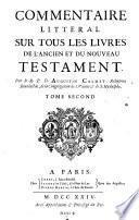 Commentaire Litteral Sur Tous Les Livres De L'Ancien Et Du Nouveau Testament
