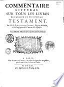 Commentaire litteral sur tous les livres de l'Ancien et du Nouveau Testament: Les Pseaumes, et les Proverbes