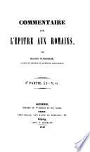 Commentaire sur l'Ep. aux Rom