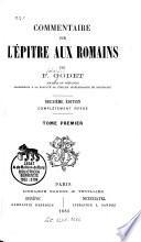 Commentaire sur l'épître aux Romains