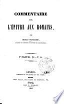 Commentaire sur l'Epitre aux Romains