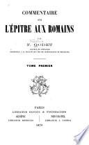 Commentaire sur l'épître aux Romains