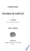 Commentaire sur l'évangile de Saint Luc