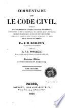 Commentaire sur le code civil