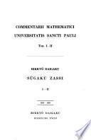 Commentarii Mathematici Universitatis Sancti Pauli
