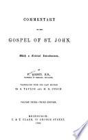 Commentary on the Gospel of St. John