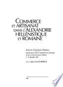 Commerce et artisanat dans l'Alexandrie hellénistique et romaine
