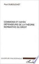 Commons et Hayek